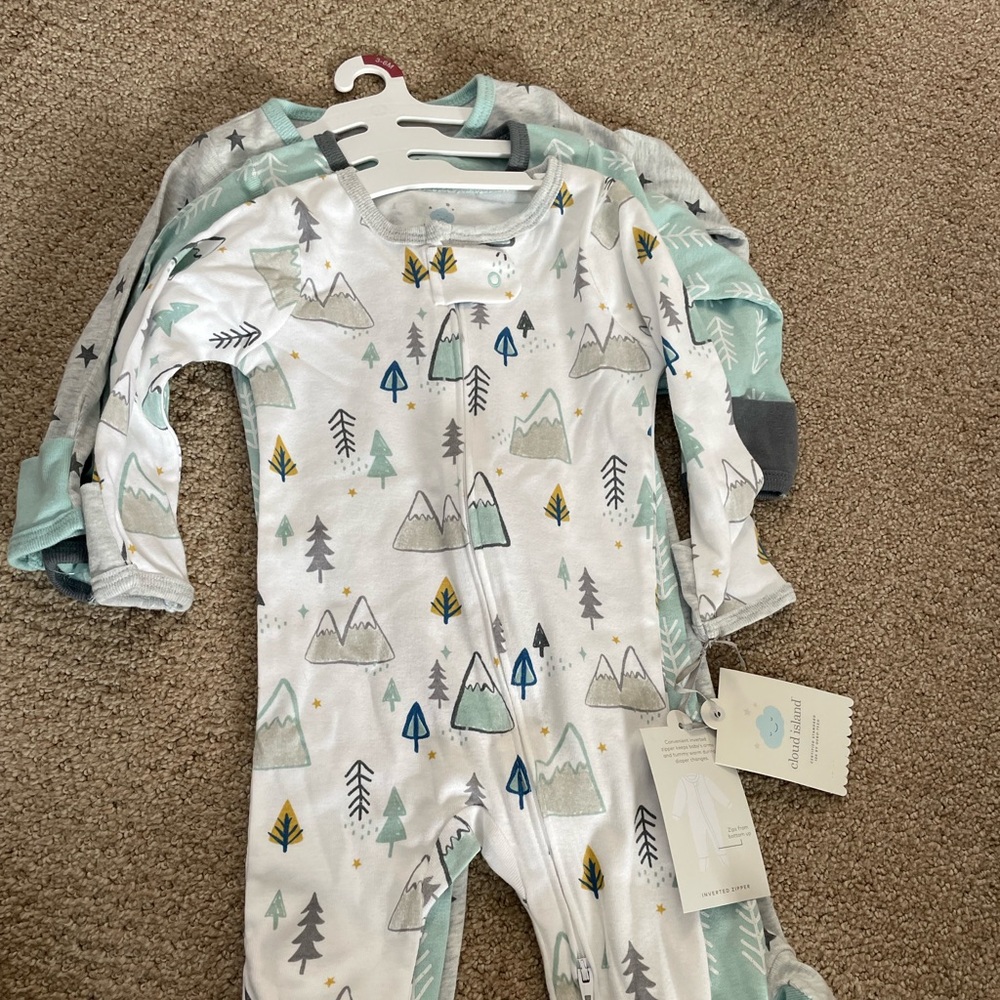 3-6 months jammies